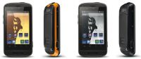 Smartfon myPhone H-Smart - widok z przodu i boku - dwa kolory