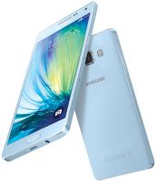 Smartfon Samsung Galaxy A5 - widok z przodu i tyu, zcza