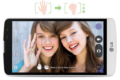 Funkcja Gesture Shot w smartfonach firmy LG