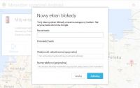 Menedera urzdze Android  - funkcja blokowania