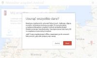 Menedera urzdze Android  - funkcja wymazywania danych