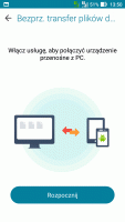 Meneder plikw firmy ASUS - widok rozpoczcia poczenia Wi-Fi