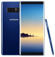 Samsung Galaxy Note 8 - w kolorze niebieskim (z przodu i tyu)