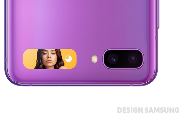Samsung Galaxy Z Flip - wyświetlacz zewnętrzny