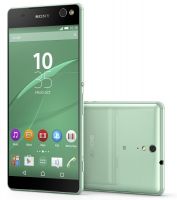 Smartfon Sony Xperia C5 Ultra - widok z przodu i czciowo tyu