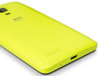 Smartfon myPhone Mini - tył obudowy, złącza (zółty)