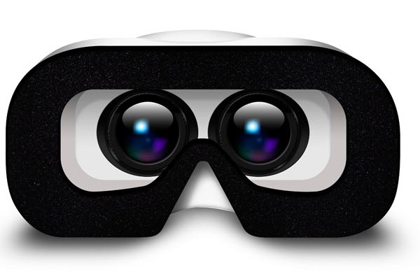 Allview Visual VR2 - okulary do wirtualnej rzeczywistości - widok od strony oczu