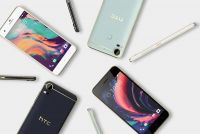 Smartfon HTC Desire 10 pro - widok z przodu, tyu i boku